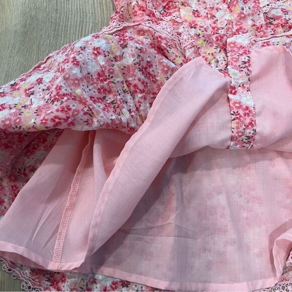Pink Floral Easter Spring Toddler Dress 2T - Picture 7 of 9